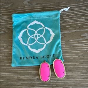 Kendra Scott Hot Pink Danielle Drop Earrings